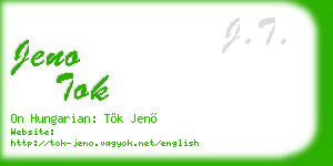 jeno tok business card